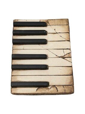 Sid Dickens T-45 Piano Keys Memory Block Tile Retired ‎ Canada Music Art Cream